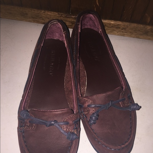EUC SEBAGO FELUCCA LACE BLACK CHERRY SLIPON SHOES - Picture 2 of 8